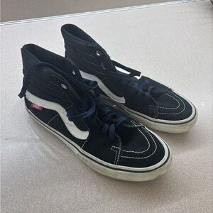 Vans Black and White High-Top Sneakers
